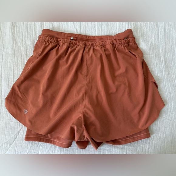 Athleta Mile Marker Burnt Orange 2-1 Shorts | XS - Picture 3 of 8